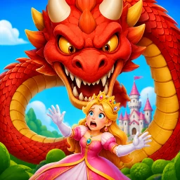 Girl Rescue Dragon Puzzle
