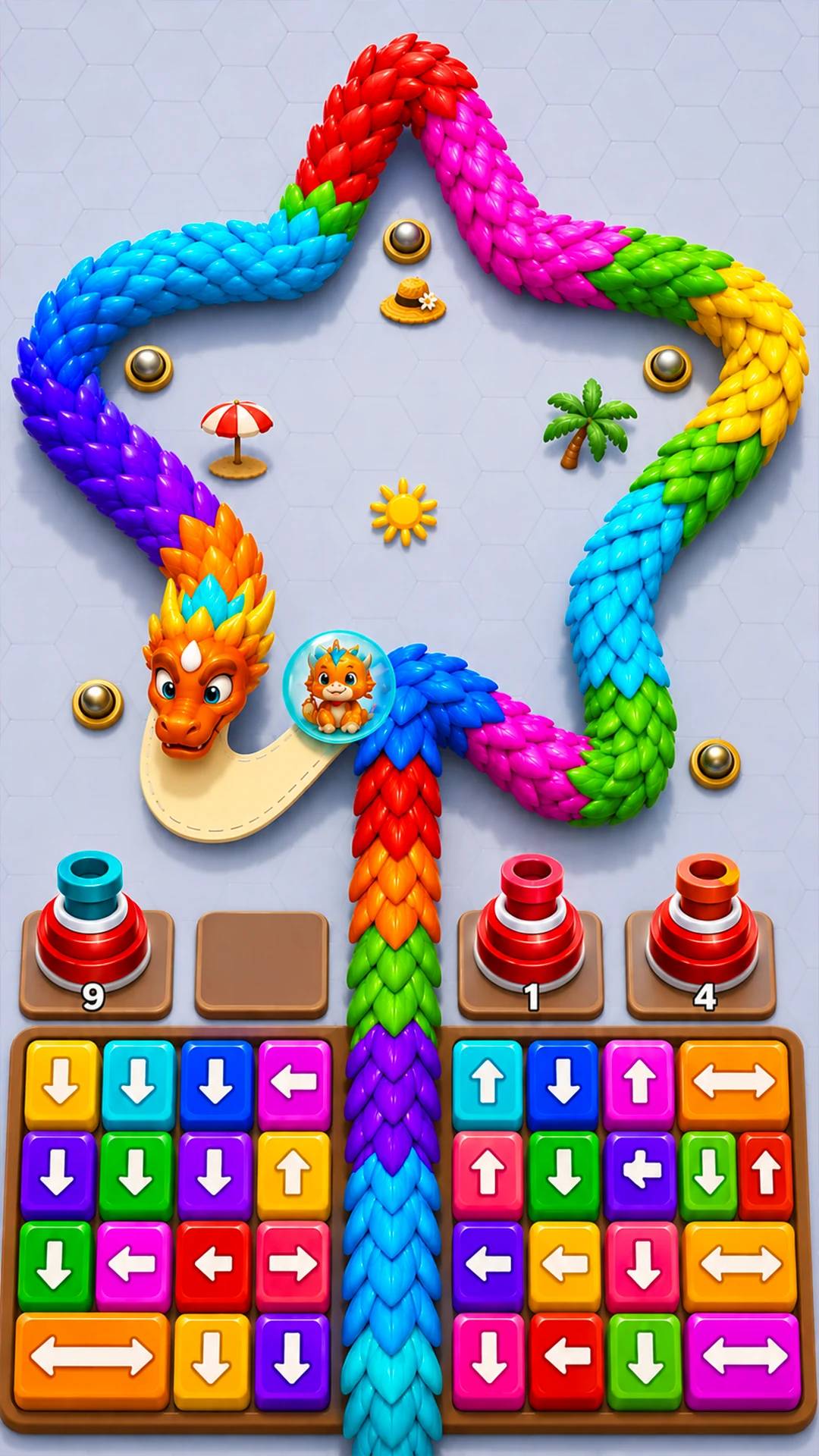 Girl Rescue Dragon Puzzle screenshot