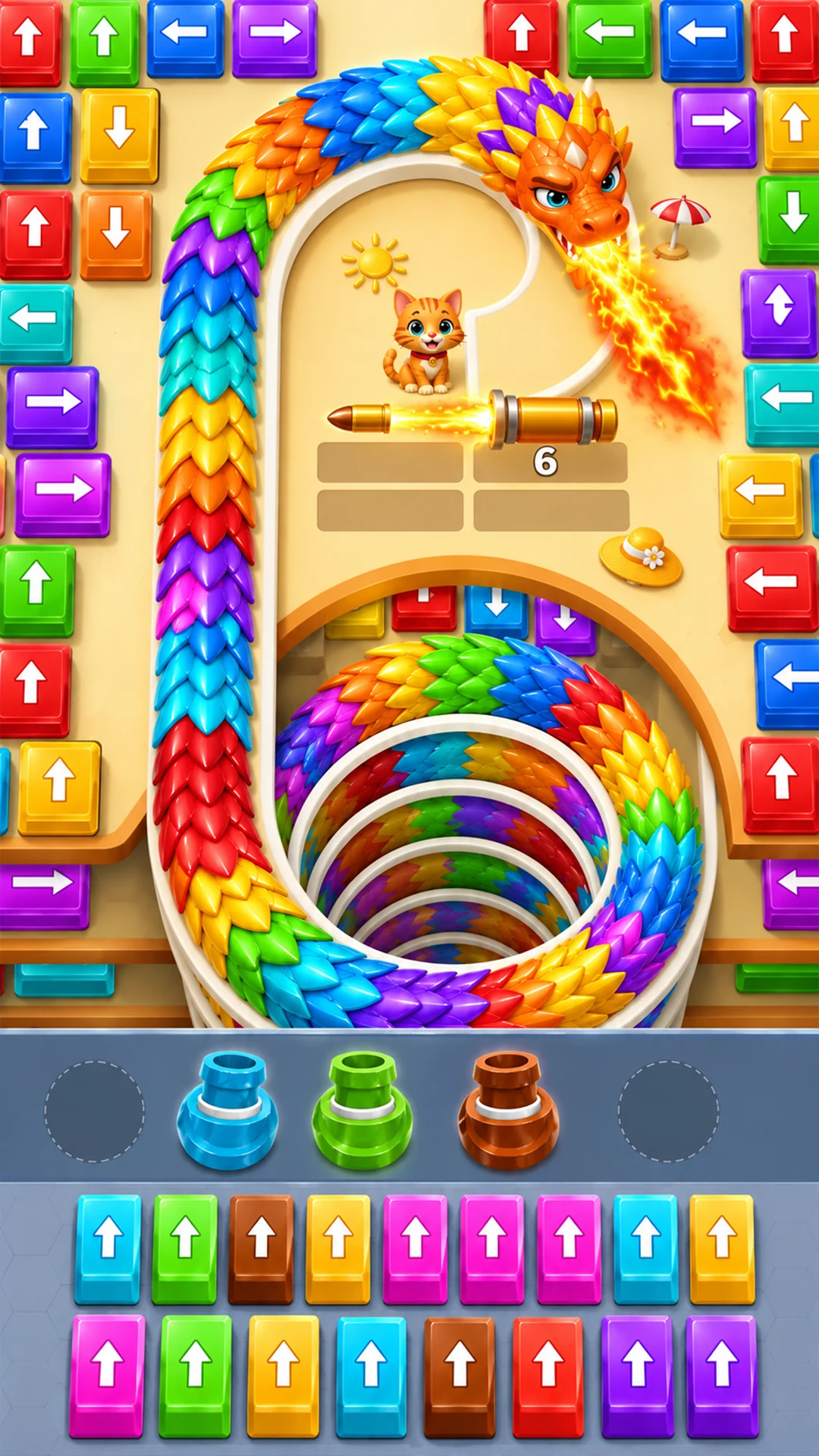 Girl Rescue Dragon Puzzle screenshot